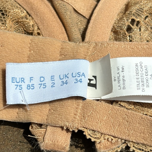 New NWT La Perla Villa Toscana Nude Lace Bra Romantica - Picture 5 of 7